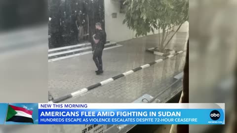 US evacuates Americans from Sudan under escort of armed drones | GMA