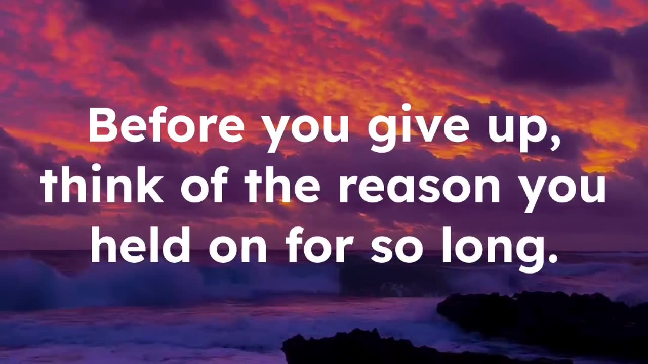 Hope is something that you should never give up on๐