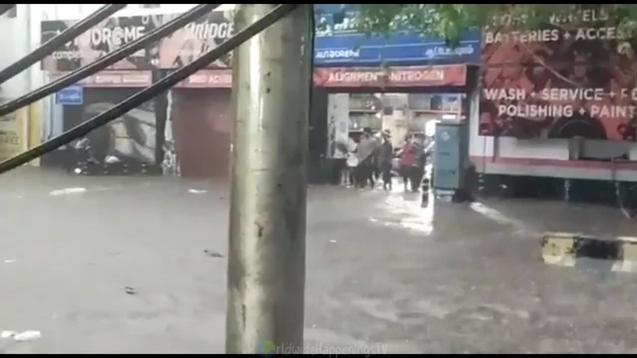 Chennai completely flooded after endless rains! Northeast monsoon battered Tamil Nadu #India