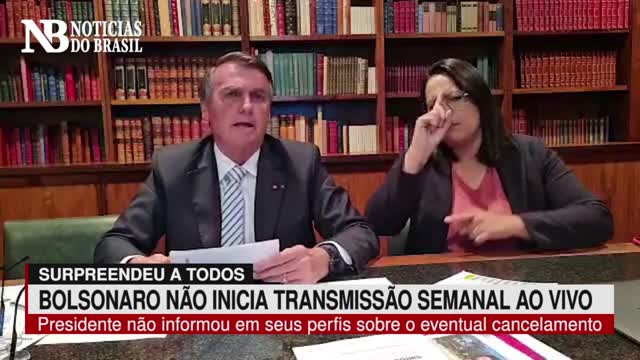 Surpresa de Bolsonaro e tradicional transmissão semanal ao vivo não está no ar