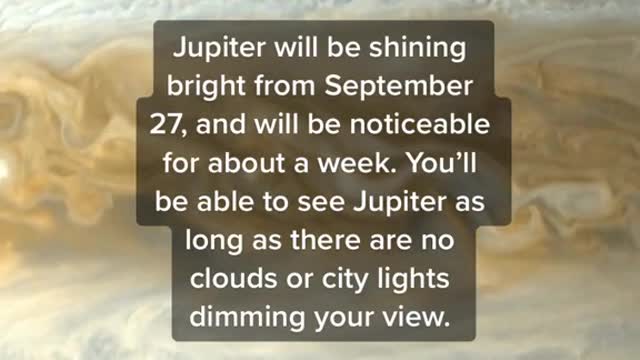 Jupiter is the biggest and brightest it's been in 60 years right now.