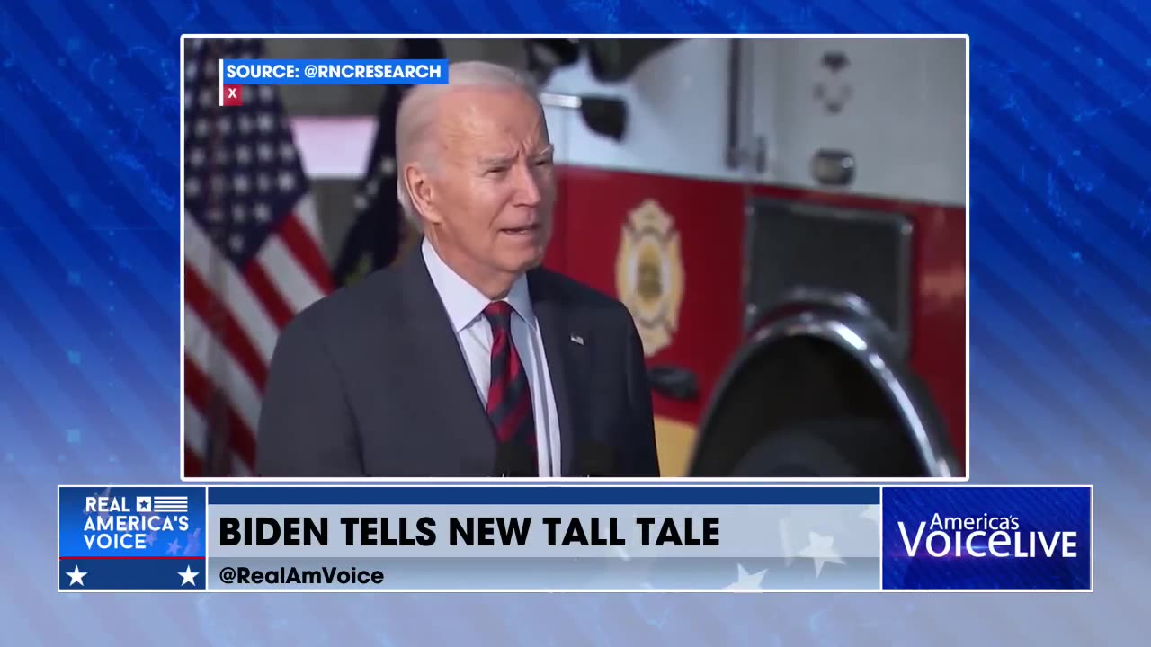 BIDEN TELLS NEW TALL TALE