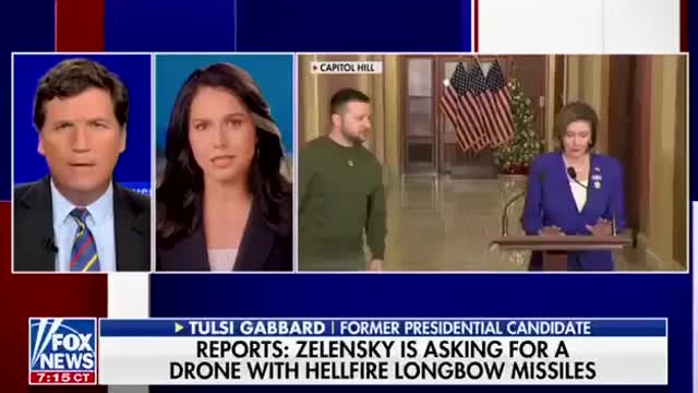 Tulsi Gabbard and Tucker Carlson discuss Zelensky