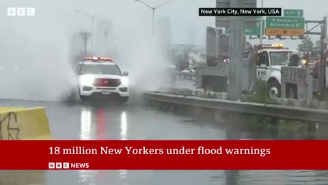 New York City_ State of emergency declared over flash flooding - BBC News