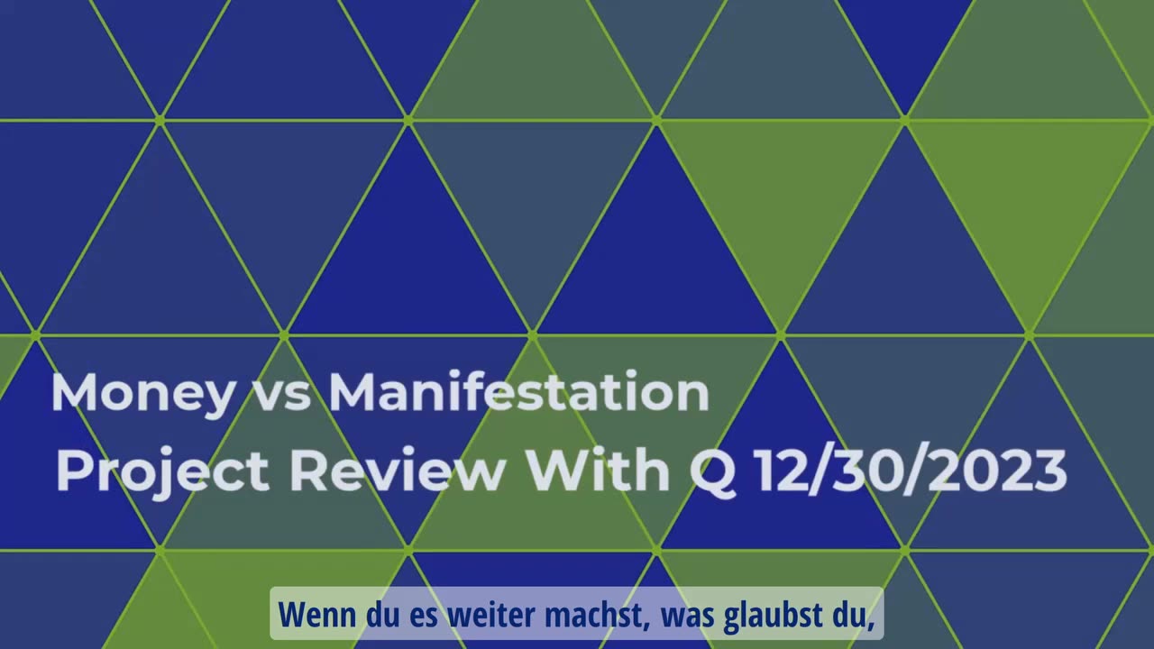 Geld vs. Manifestation