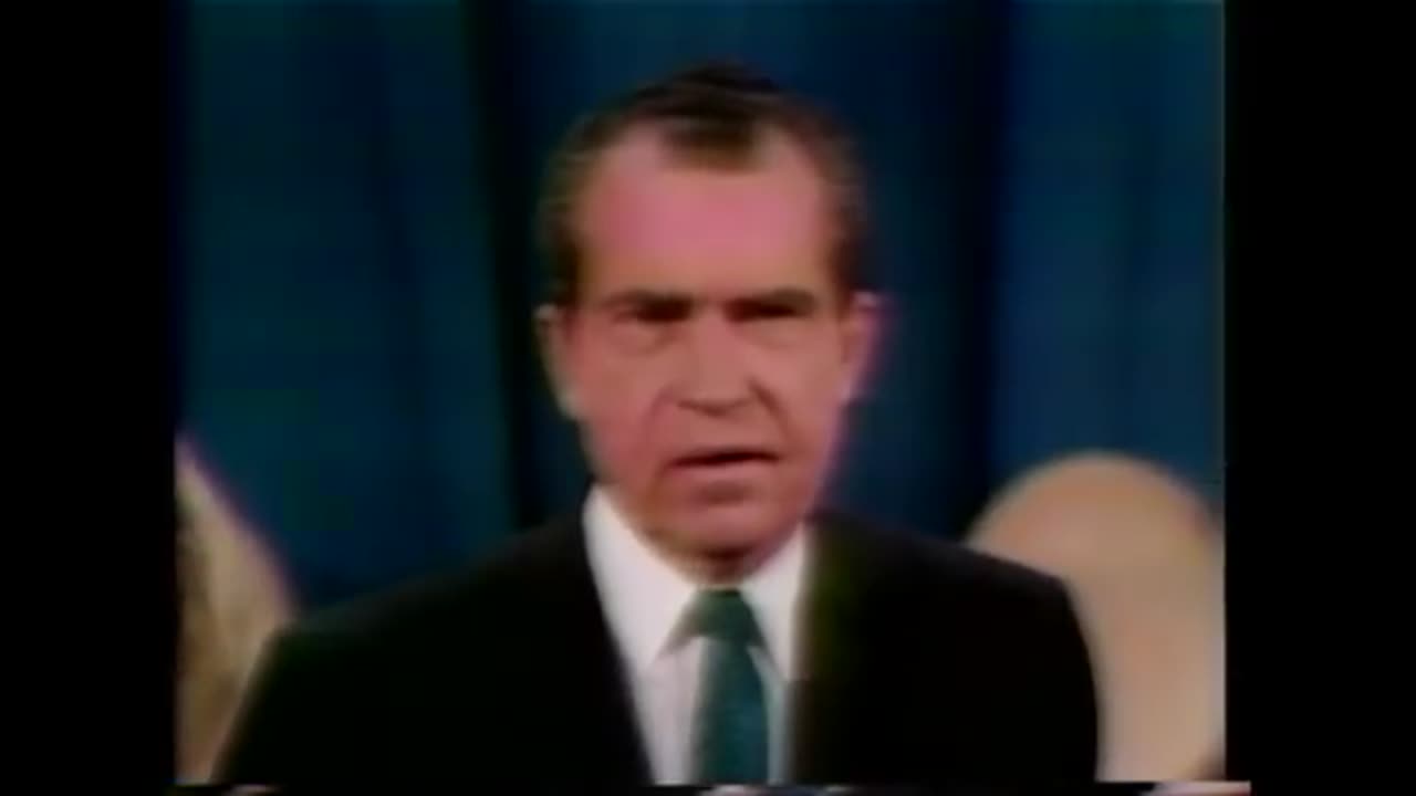 President-elect Richard Nixon declares victory in 1968