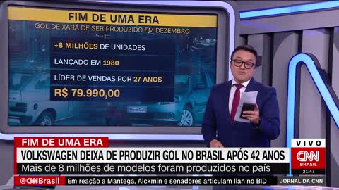 Volkswagen encerra produção do Gol após 42 anos | JORNAL DA CNN