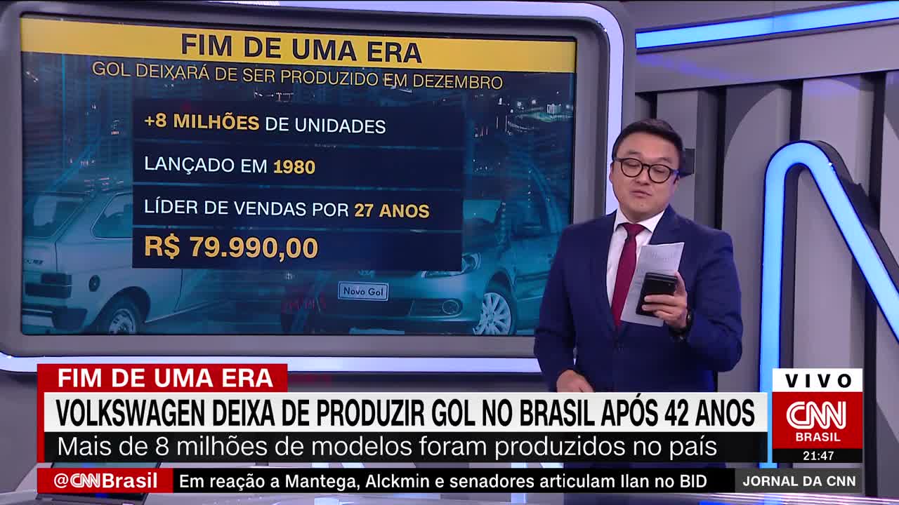 Volkswagen encerra produção do Gol após 42 anos | JORNAL DA CNN