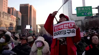 Celebration and protests as South Korean president impeached