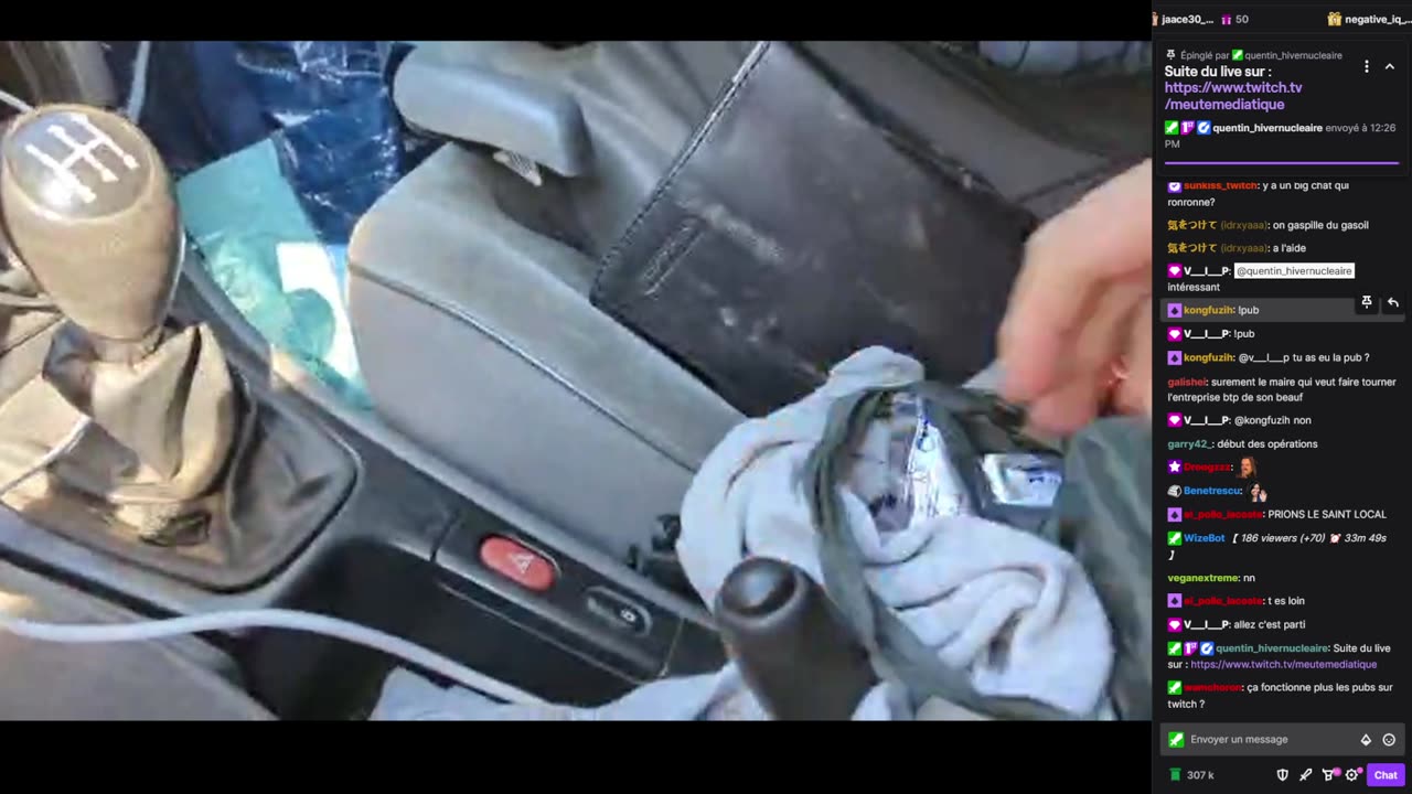 2023-02-17 (1bis) - Trajet + petit arrêt à l'armoire - Twitch Decheterie (version avec chat)