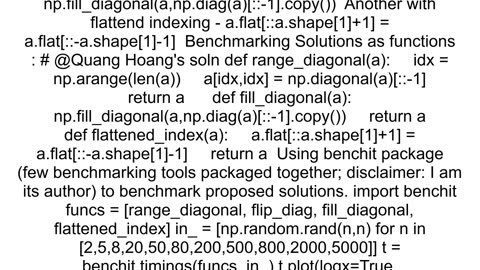 Numpy Array Reversing Diagonal