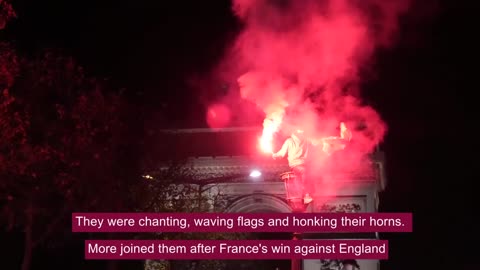 Fans clash with Paris police following World Cup quarter-final between France and England