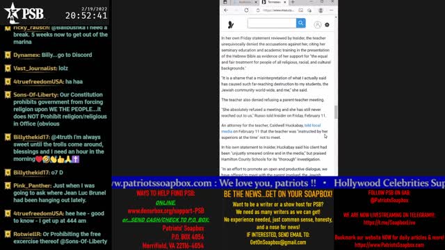 2022-02-19 19:00 EST - On a Wing and a Prayer: with Deb65 & Barb