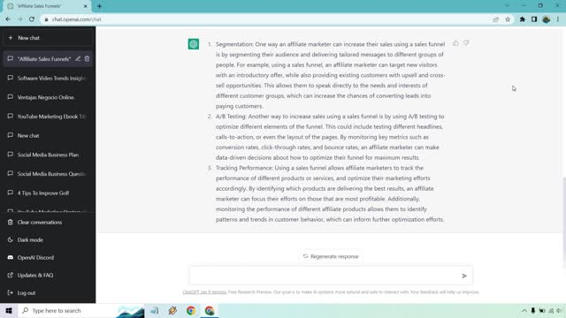 How to create contents (social media) using ChatGpt
