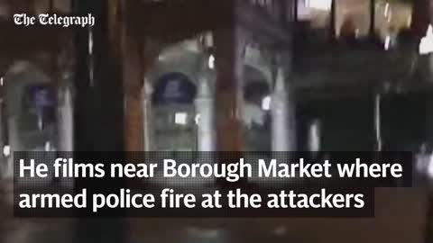 Photojournalist films police shooting at London attackers