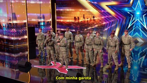 82º Divisão de Paraquedistas canta "My Girl" e impressiona os jurados no AGT 2023