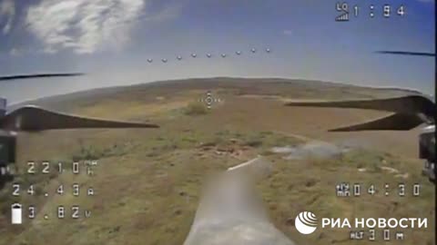 Destruction of an AFU mortar unit by a kamikaze drone