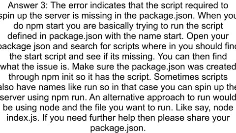 Why I39m not able to run my Application server using quotnpm startquot command and getting the erro