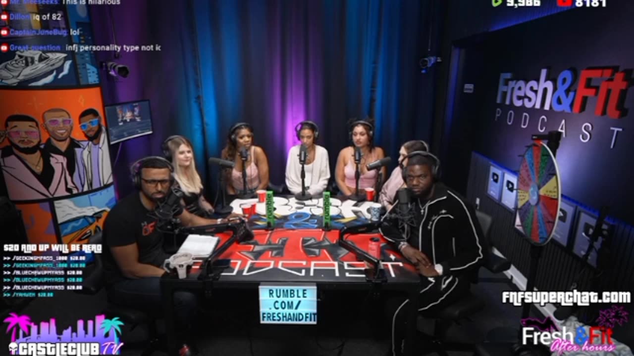 Freshandfit The Chat Grilling The Panel And All The Girls Fighting Their Guy