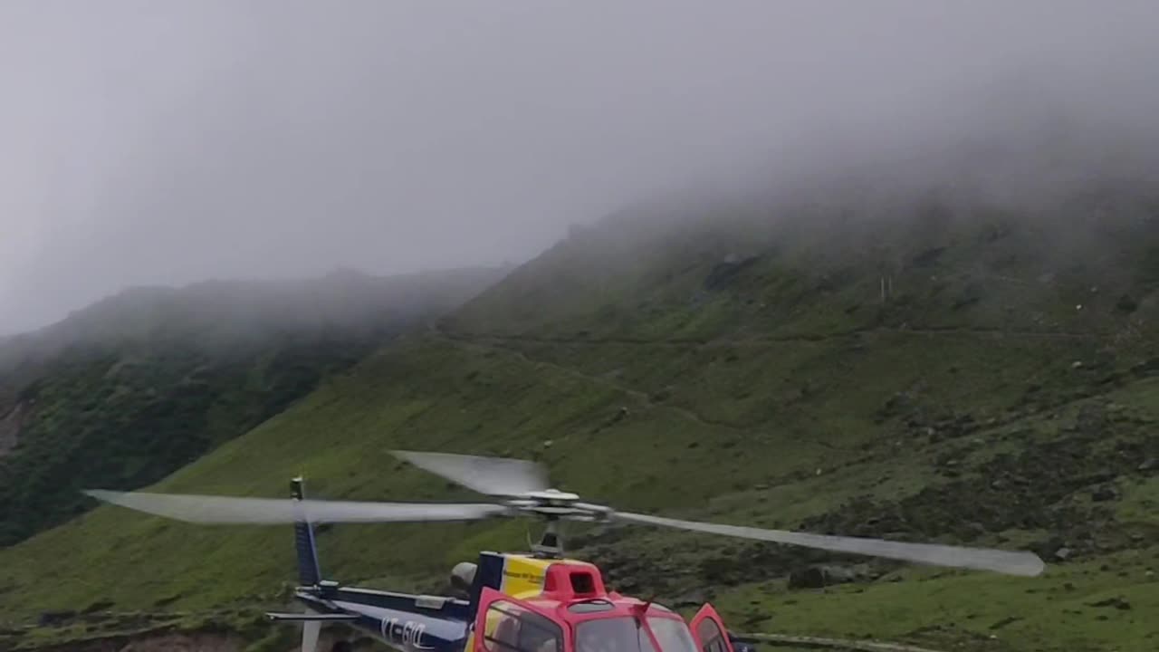 helicopter land in dangerous place