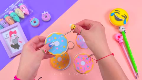 5 DIY PAPER CRAFT IDEAS - Room Decor, Donut Notebook, BT 21 Wallets, Flowers, Cactus #papercraft
