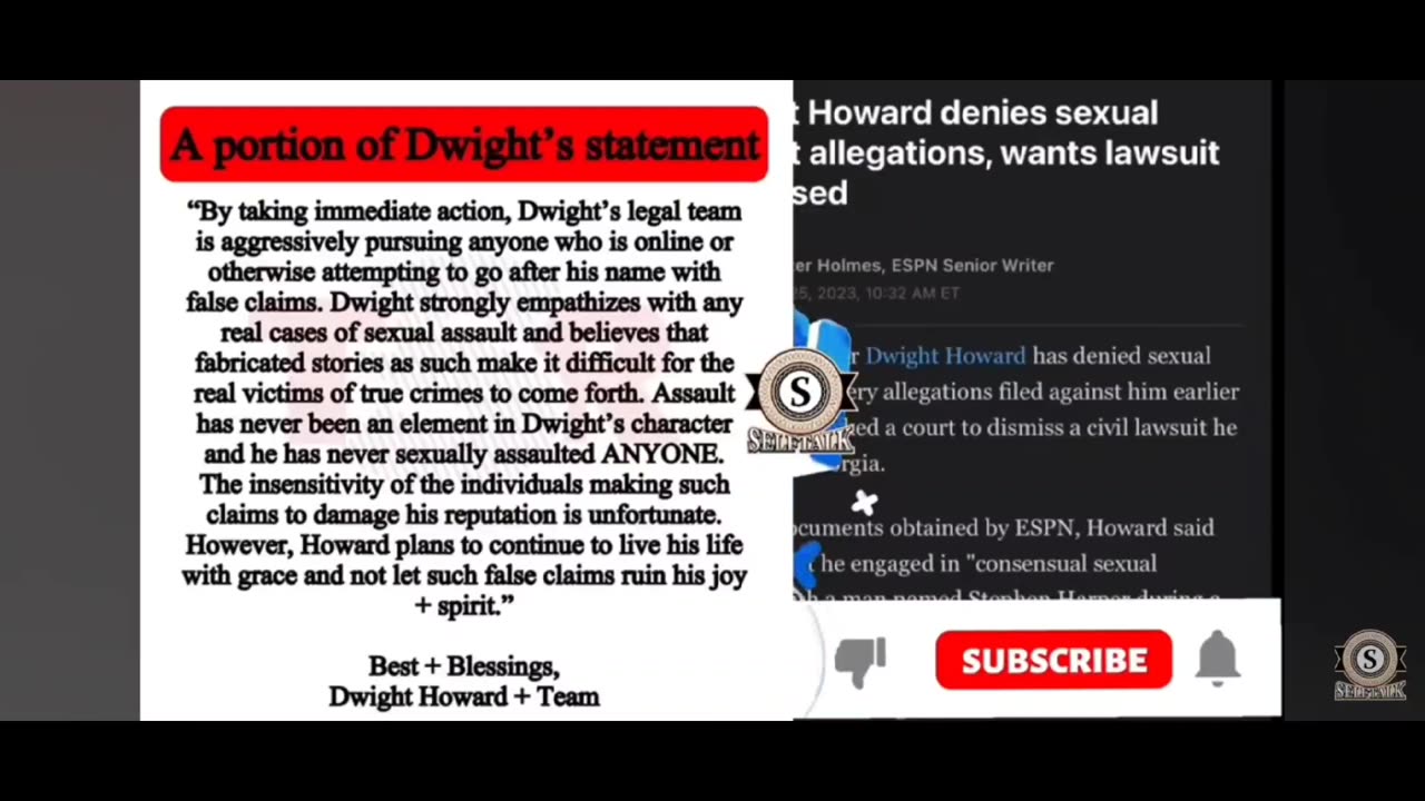 DWIGHT HOWARD SITUATION GETTIN DEEPA PAUSE TWO TRANSMISSIONS CAME OUT SUNKEE RAPPER LAWSUIT💯