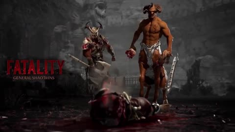 Mortal Kombat 1 - General Shao vs Baraka Gameplay