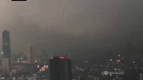 Istanbul engulfed in darkness after a giant black phenomenon covered the sun for almost five minutes