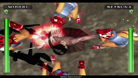 Eretzvaju - Evil Zone - Midori capture attack moves and throws