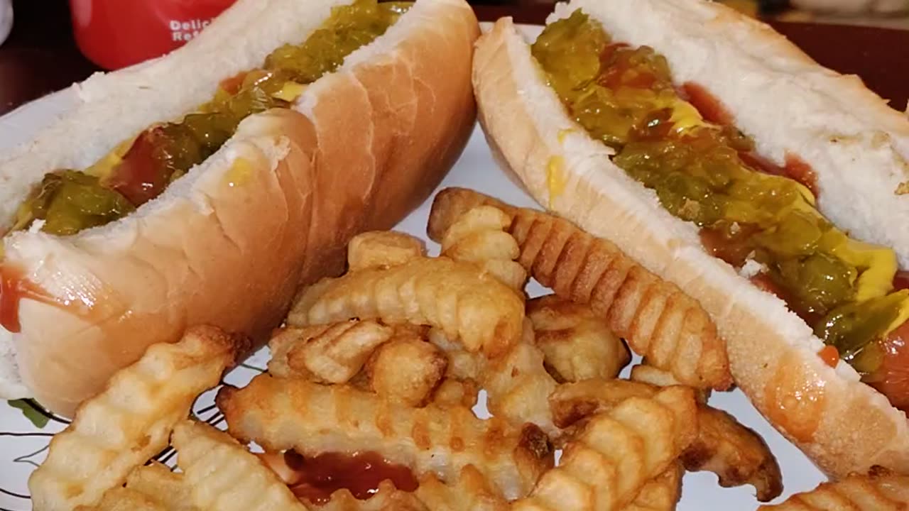 Eating Hebrew National Beef Franks, Dbn, MI, 2/6/24