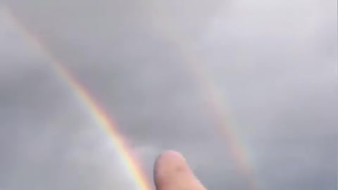 Reflection of a RAINBOW on the FIRMAMENT