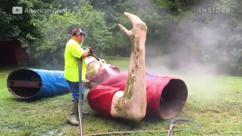 How A Deteriorating Paul Bunyan Giant Is Restored _ Refurbished _ Insider