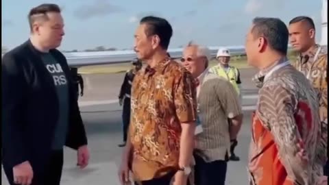 Elon Musk in Bali, Indonesia today.