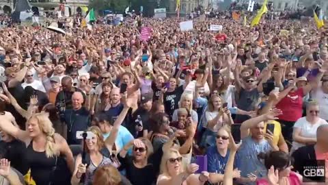 London [7.23.21] Protest Against CV Passports