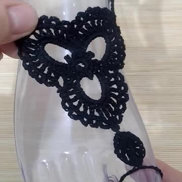 A Crochet Barefoot Sandal