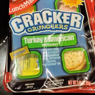 Eating Armour Lunchmakers Crackers Crunchers, Turkey & American With Crackers, Dbn, MI, 10/4/23