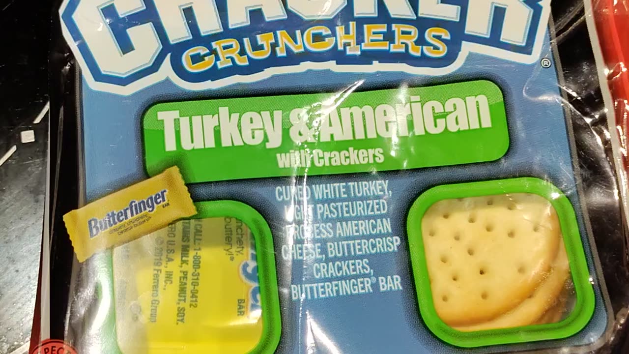 Eating Armour Lunchmakers Crackers Crunchers, Turkey & American With Crackers, Dbn, MI, 10/4/23