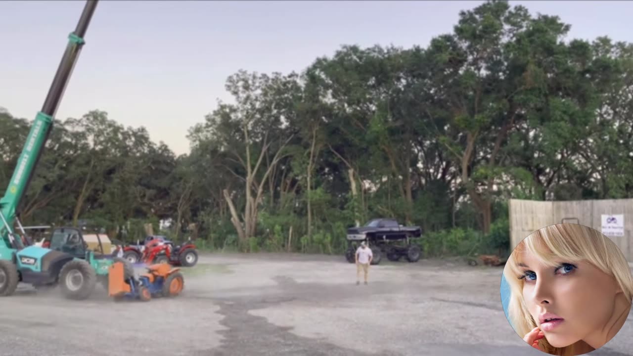 Tractor Drop from high above