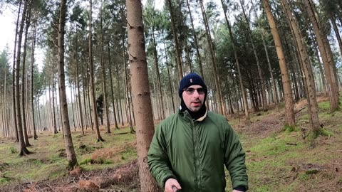 Vlog in the woods. Walking back to my tent. 2nd Jan 2023