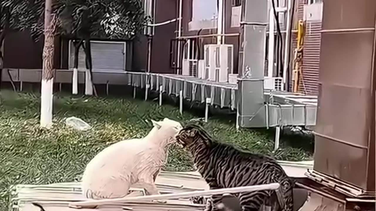 FUNNY ANIMAL||#94CAT FIGHT MAKE YOU LAUGH🤣🤣🤣