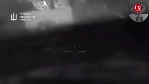 Moment of sea drone attack on Russian ship - Ukraine shared the image of landing ship being fired