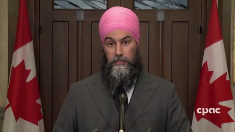 Canada: NDP Leader Jagmeet Singh speaks with reporters on Parliament Hill – May 4, 2023