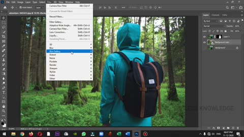 How to Blur Background in Photoshop in Tamil