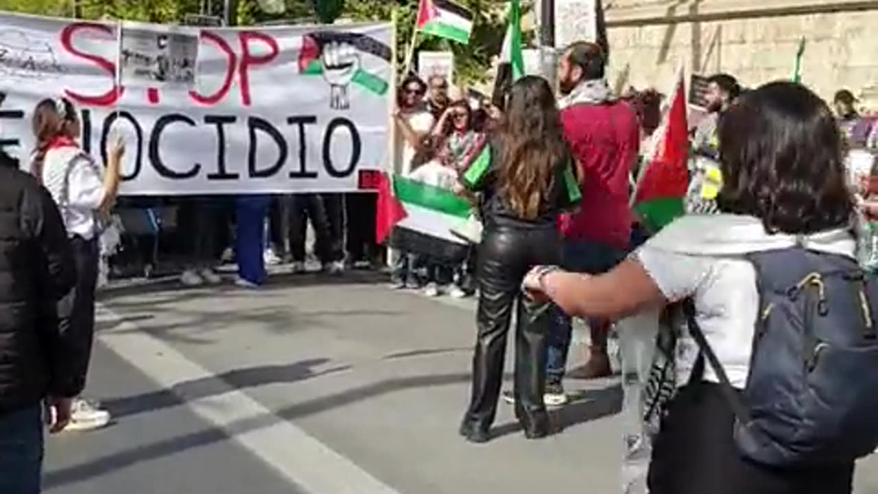 Pro Palestine rally in Spain