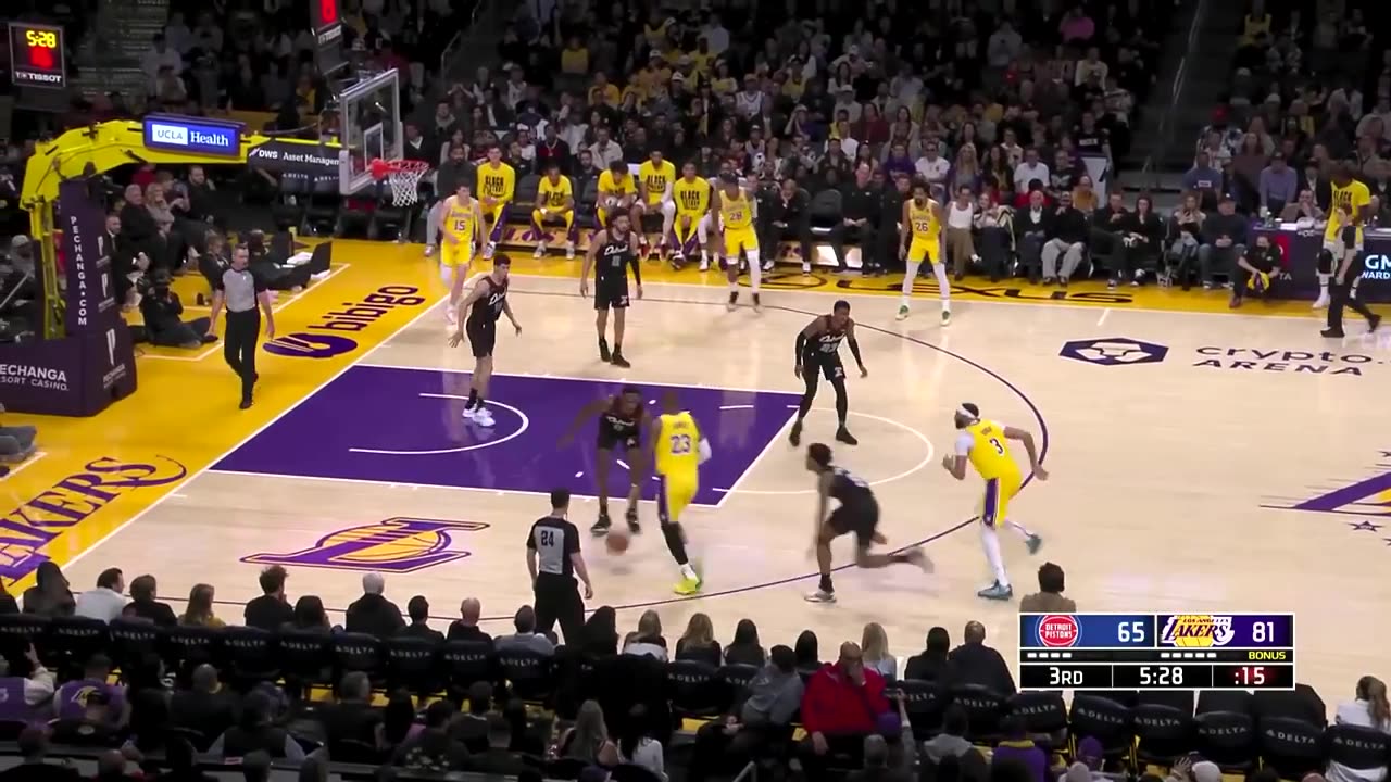 Lakers VS Pistons NBA HIGHLIGHTS 2024