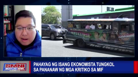 Pahayag ng isang ekonomista tungkol sa pananaw ng mga kritiko sa MIF