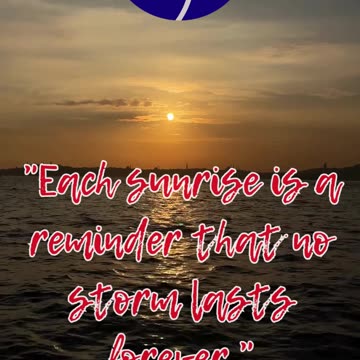 🌅 Sunrises Offer Hope