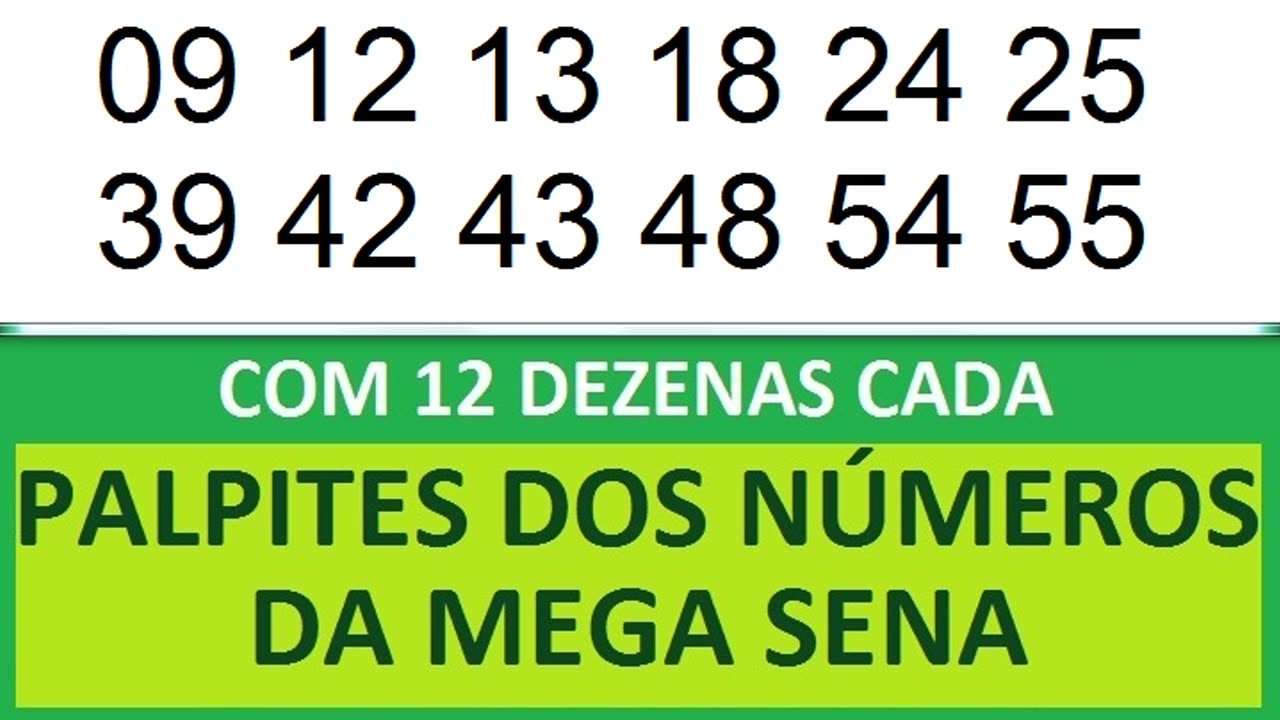 PALPITES DOS NÚMEROS DA MEGA SENA COM 12 DEZENAS hm hn ho hp hq hr hs ht hu hv hw hx