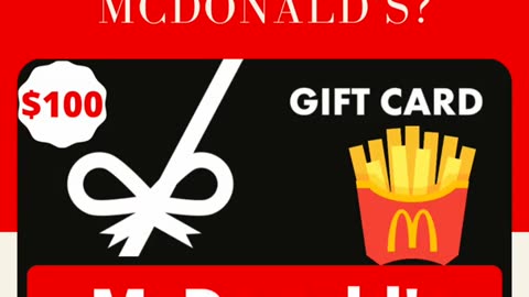 McDonald's gift card