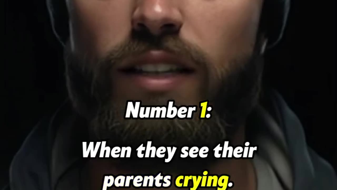 Boys cry only in 3 situations